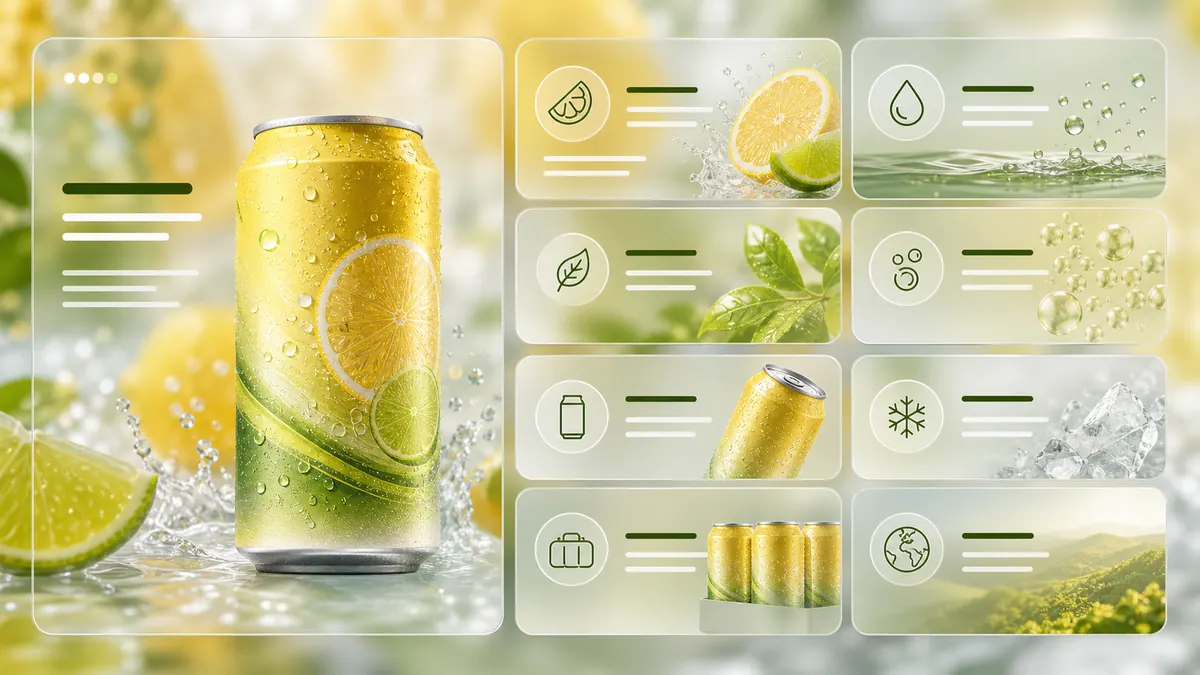 Liquid glass product bento