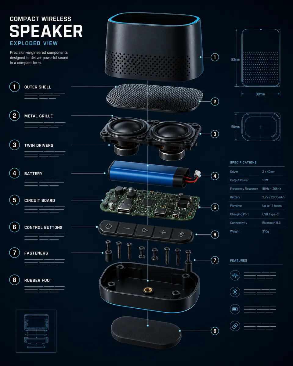 Product exploded view
